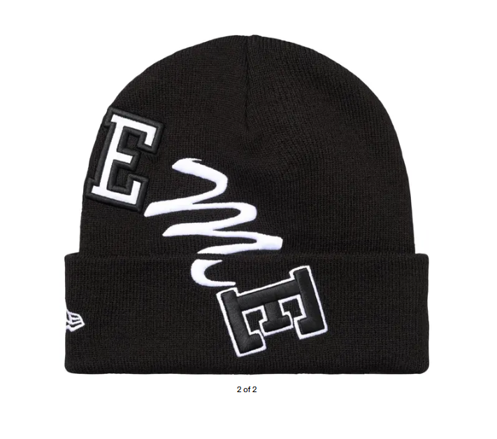 Supreme New Era Arc Beanie Black
