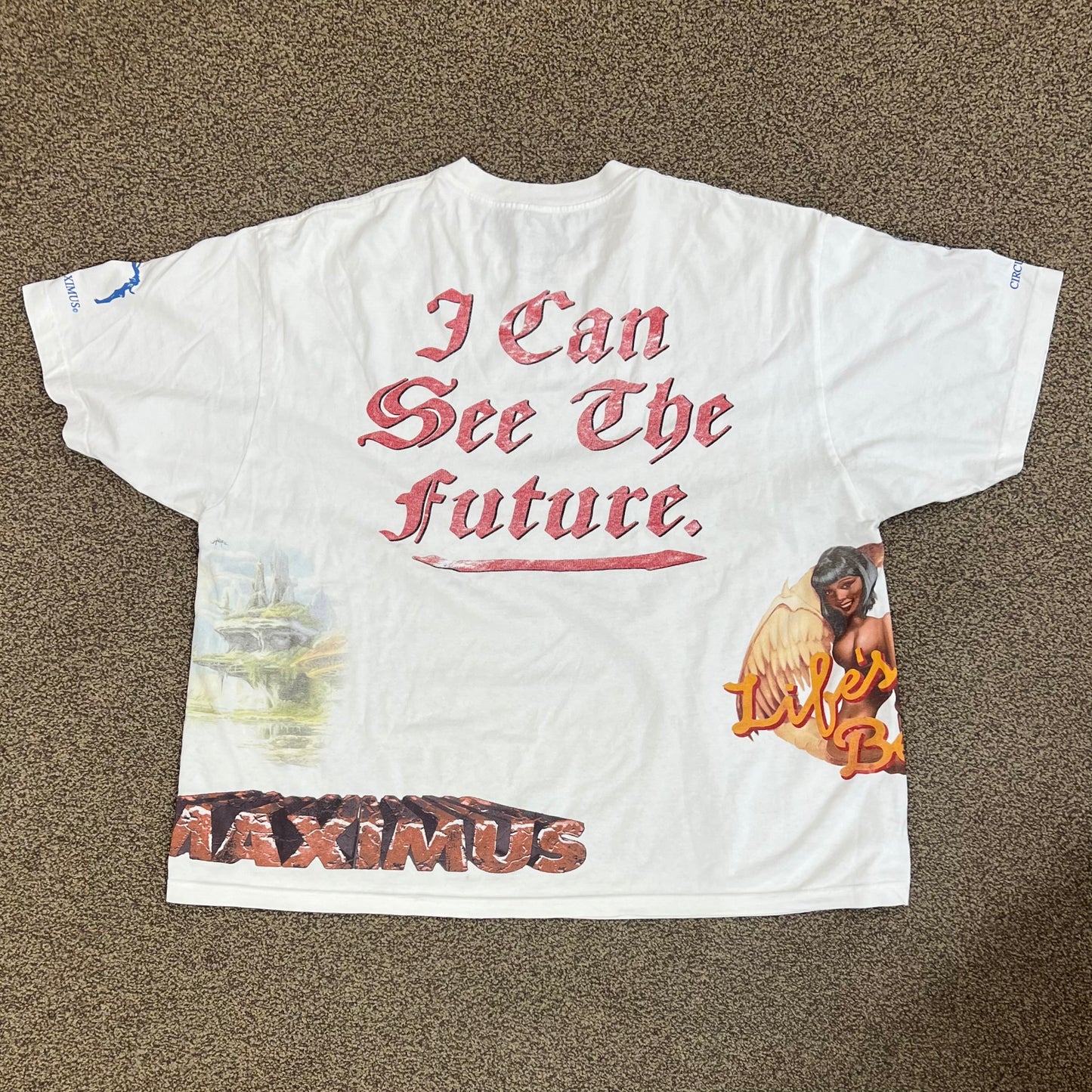 Travis Scott Circus Maximus Tour I Can See The Future Tee - White - Medium - New
