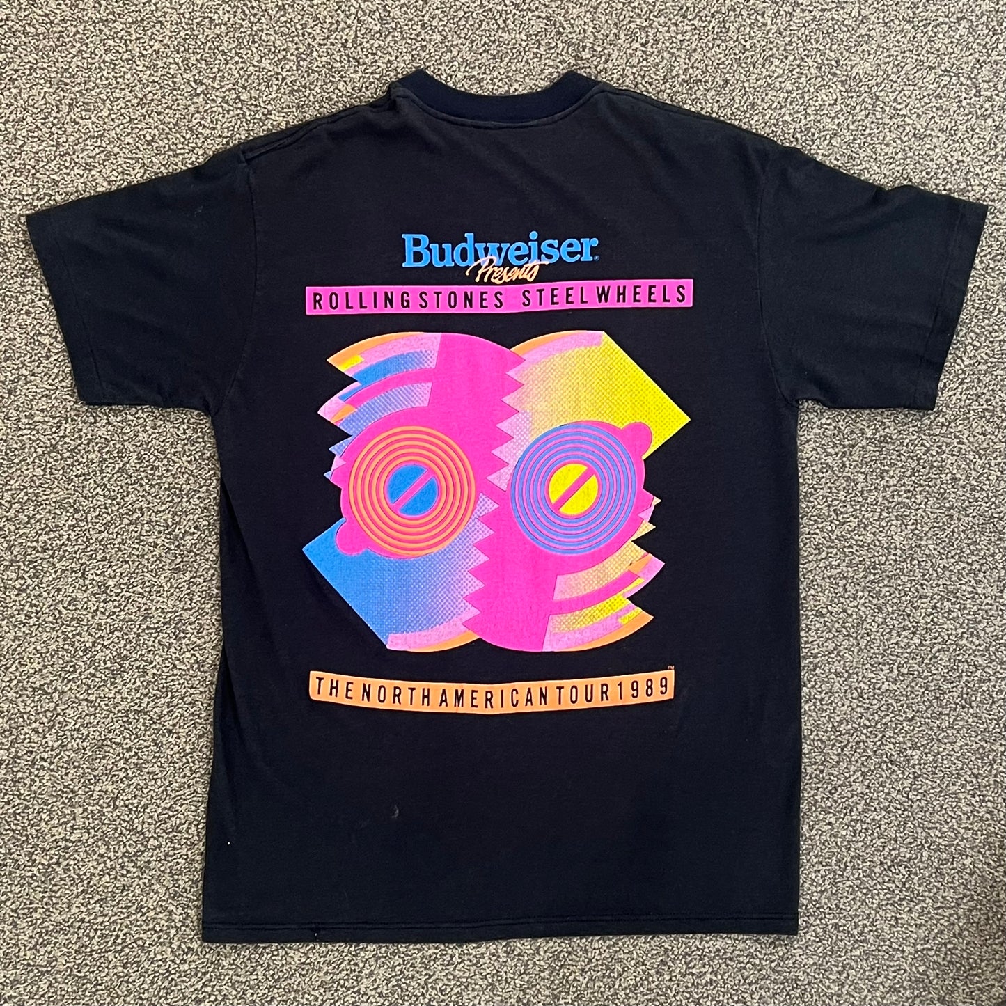 Vintage Rolling Stones 1989 Steel Wheels Tour Tee