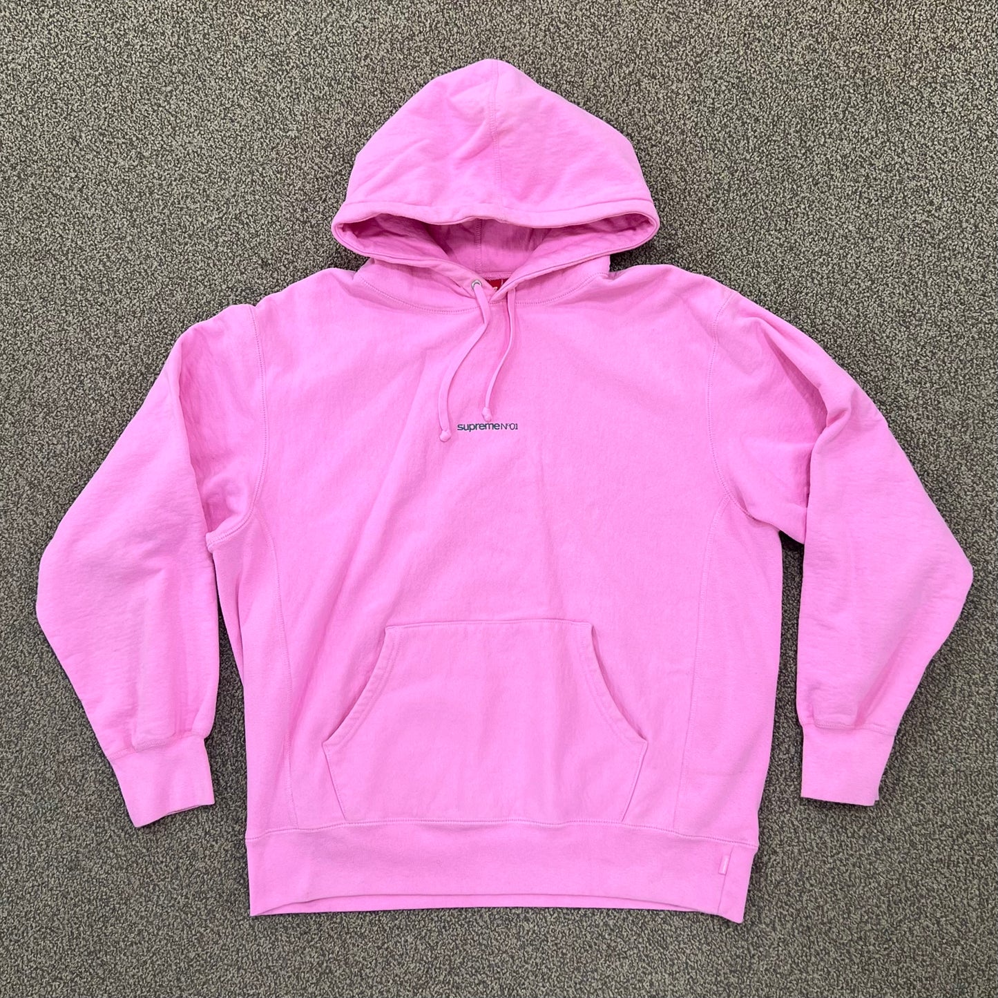 Supreme Number One Hooded Sweatshirt Pink