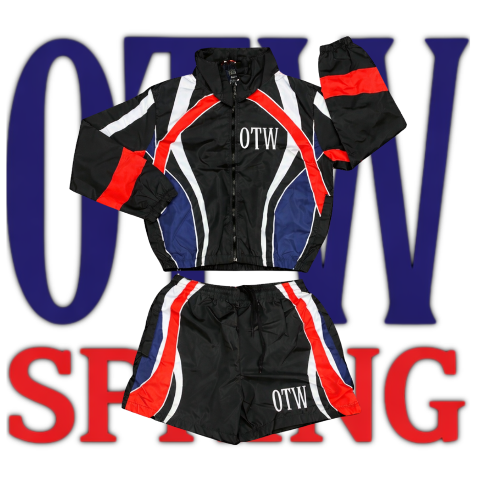 OTW Multicolor Windbreak Zip Up (TOP ONLY)