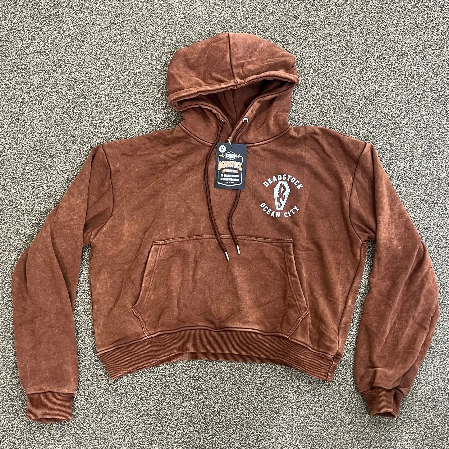 Deadstock Stock 21 Off-White Chicago Washed Brown Hoodie