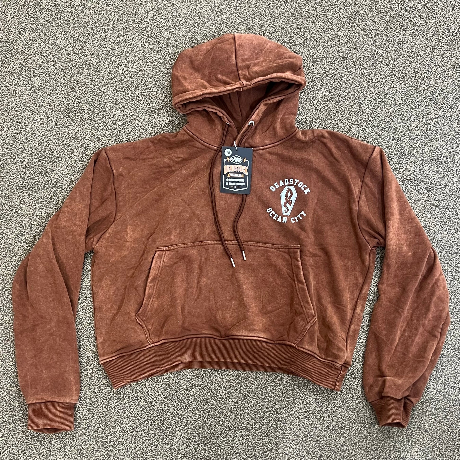 Deadstock Stock 21 Off-White Chicago Washed Brown Hoodie