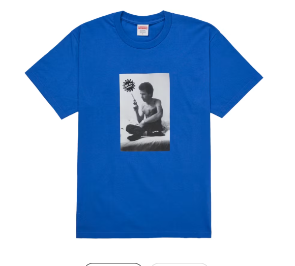 Supreme Larry Clark G*n Tee Blue