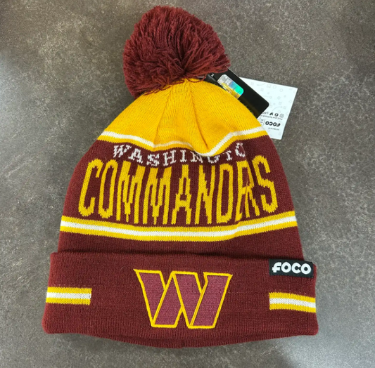 FOCO NFL Washington Commandors Beanie