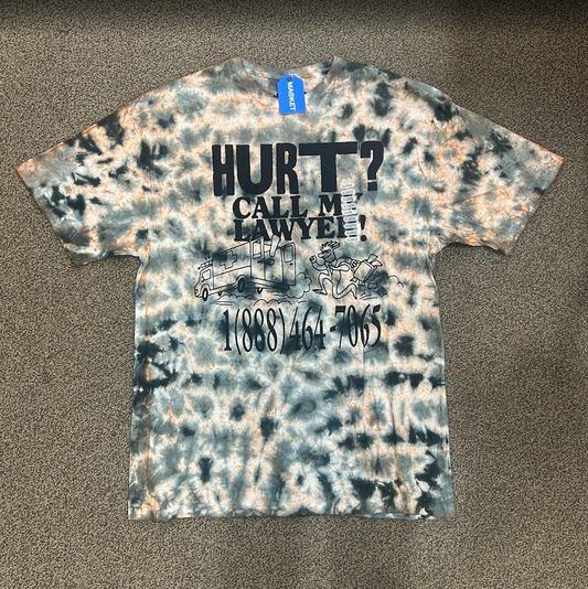Market Hurt? Call My Lawyer Orange Acid Wash Tee