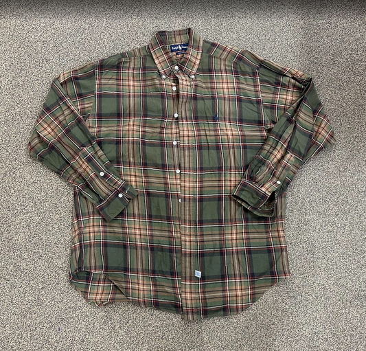 Ralph Lauren Stripped Flannel Green/Black