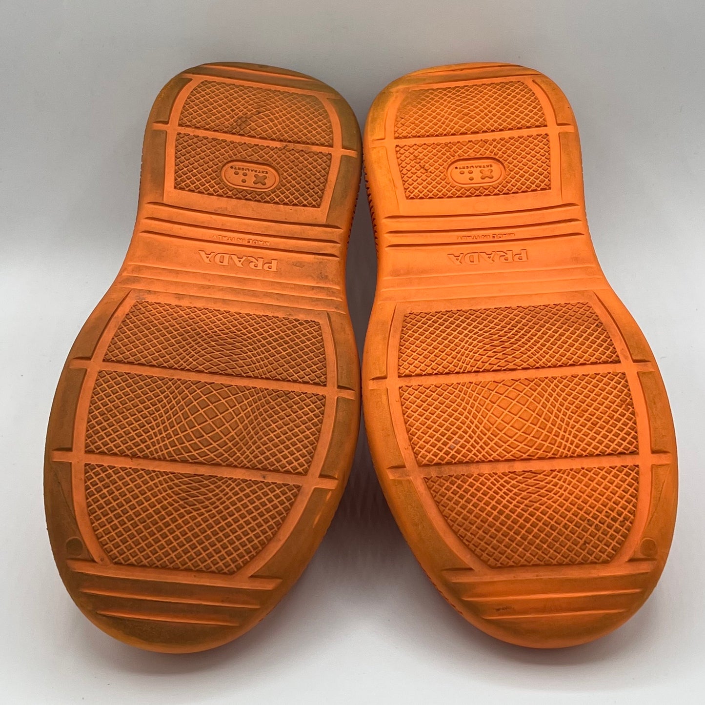 Prada Foam Rubber Mule Papaya Orange