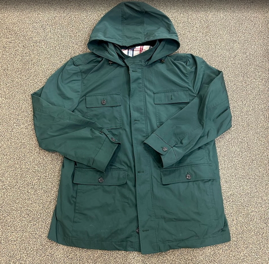 Brooks Brothers Rain Jacket Green/Plaid