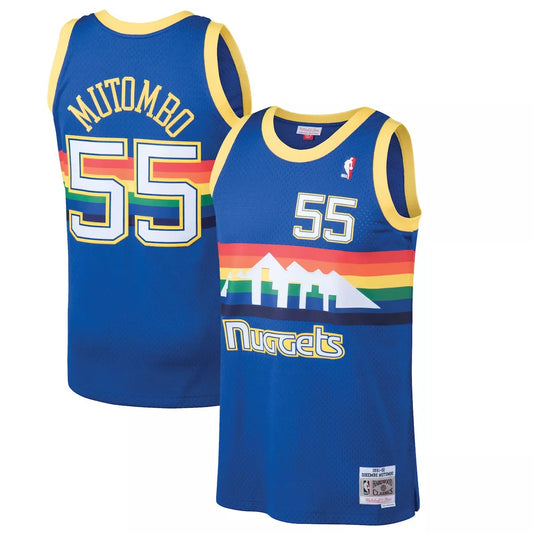 Mitchell & Ness Swingman Nuggets Road Jersey 91' Dikembe Mutombo