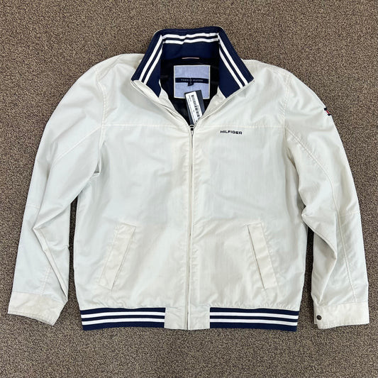Vintage Tommy Hilfiger Windbreaker (Tan/Navy)