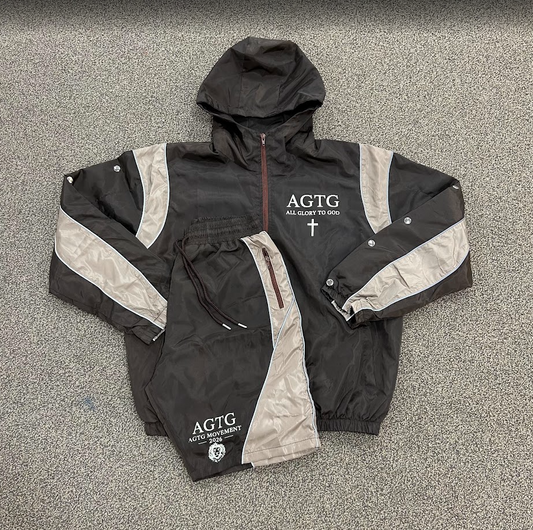All Glory To God Tracksuit Sets MOCHA
