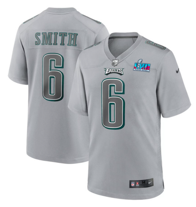 Nike NFL DeVonta Smith Superbowl Jersey Gray