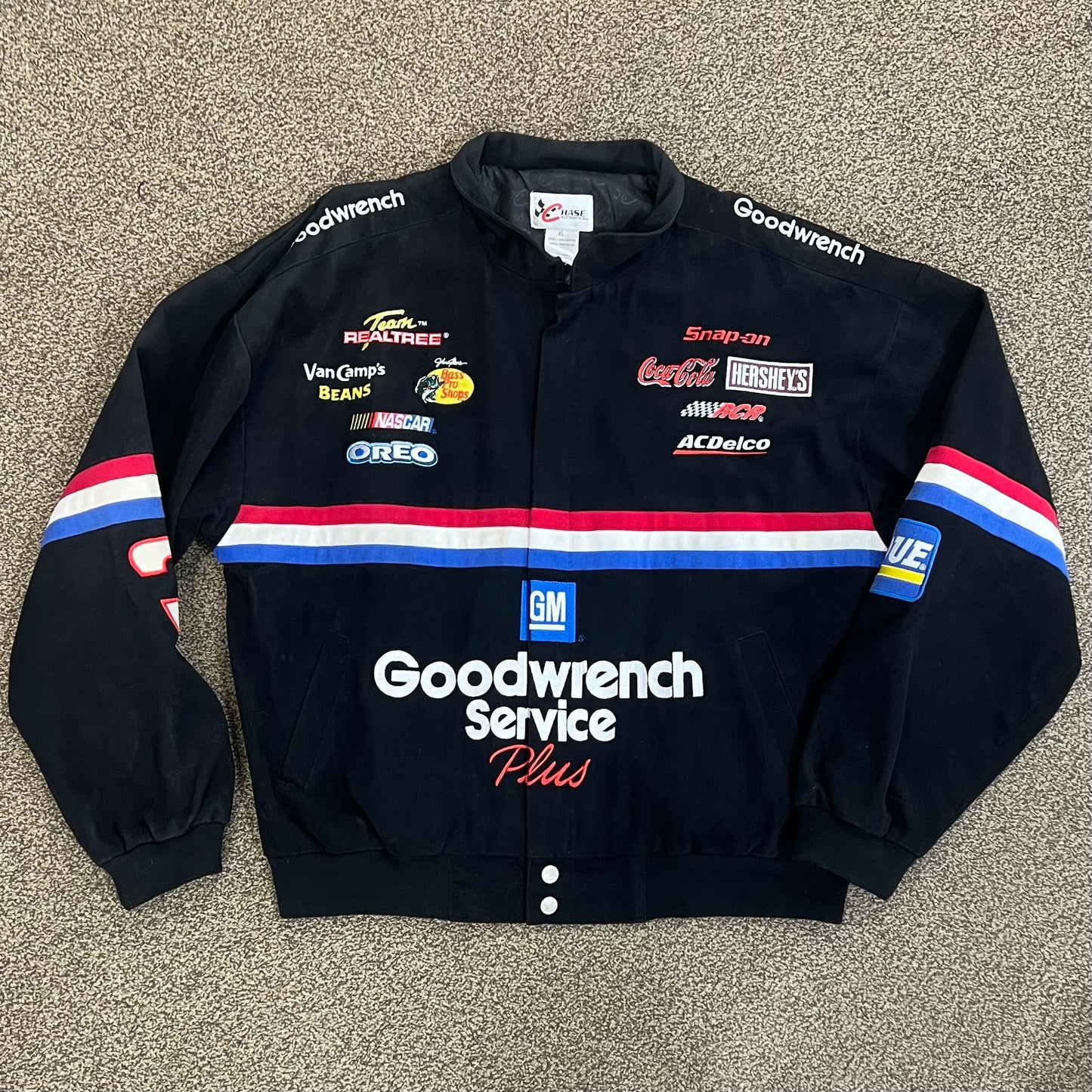 Vintage Chase Authentics Nascar Dale Earnhardt Racing Jacket