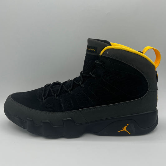 Jordan 9 Retro Dark Charcoal University Gold