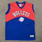 Baltimore Bullets Hardwood Classics Majestic Jersey Red/Blue