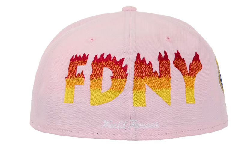 Supreme FDNY Box Logo New Era 59Fifty Fitted Cap Pink