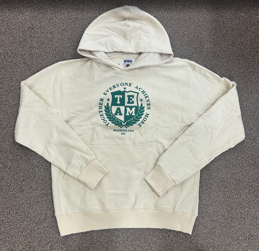 T.E.A.M. College Crest Hoodie Cream