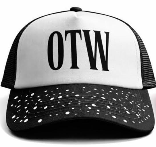 OTW Black Trucker Hat NO RHINESTONE