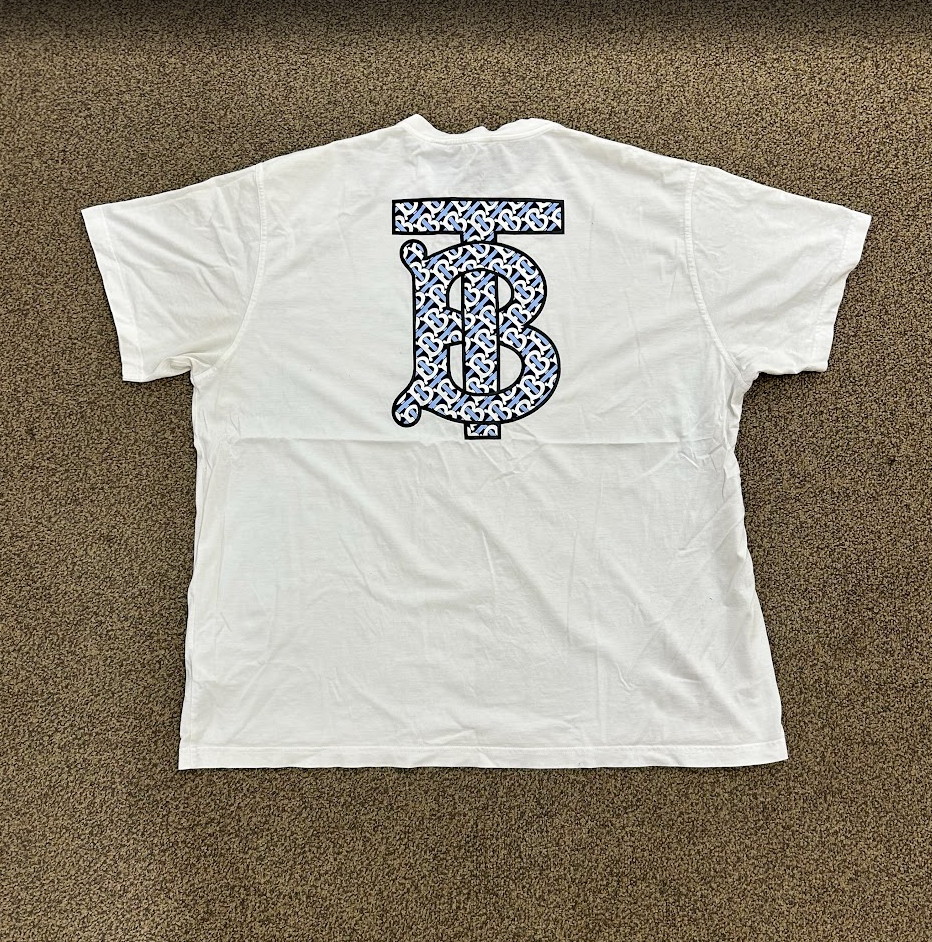 Burberry Monogram Motif Cotton Oversized T-shirt White