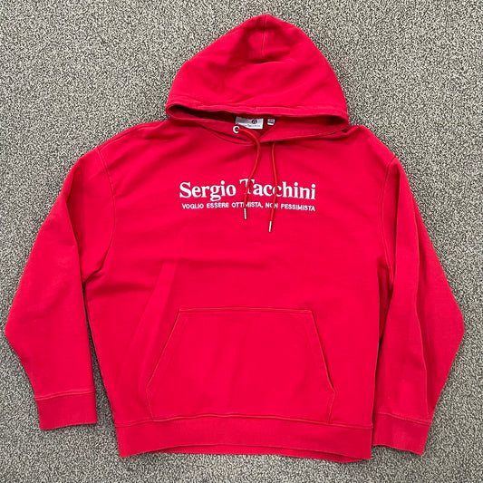 Sergio Tacchini Ottimista Tango Red Men's Hoodie