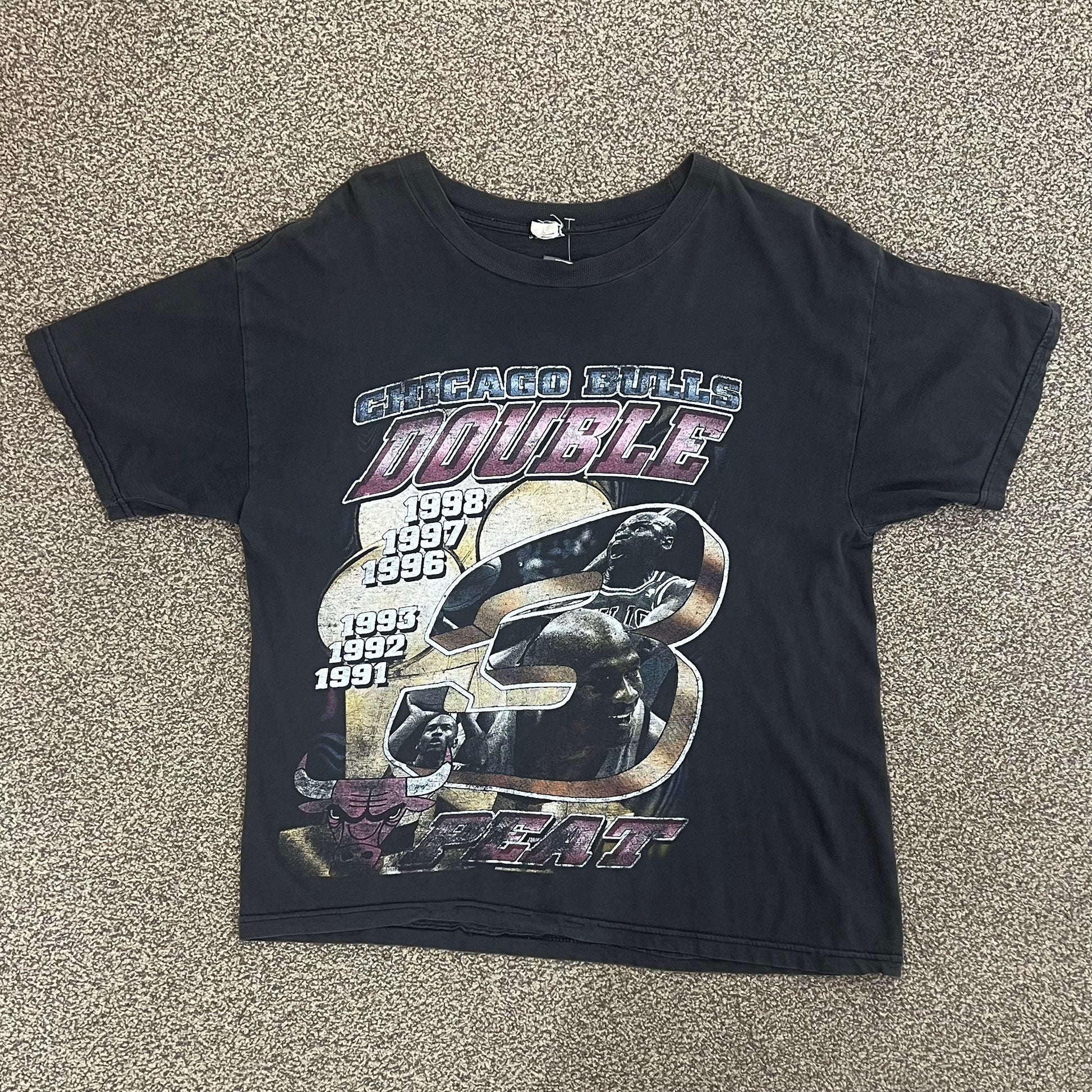 Vintage Chicago Bulls Double 3peat Tee
