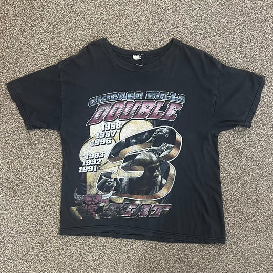 Vintage Chicago Bulls Double 3peat Tee