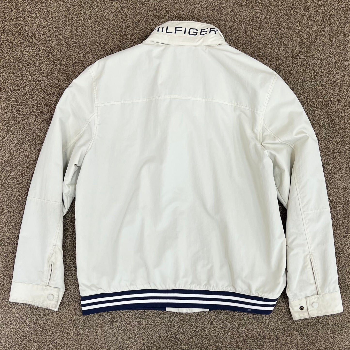 Vintage Tommy Hilfiger Windbreaker (Tan/Navy)