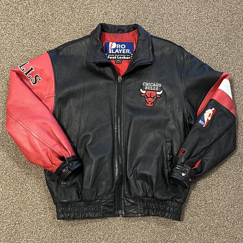 Vintage Pro Player Chicago Bulls Leather Jacket