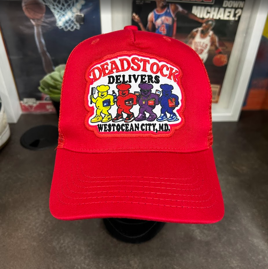 Deadstock Delivers West Ocean City Maryland Trucker Hat Red