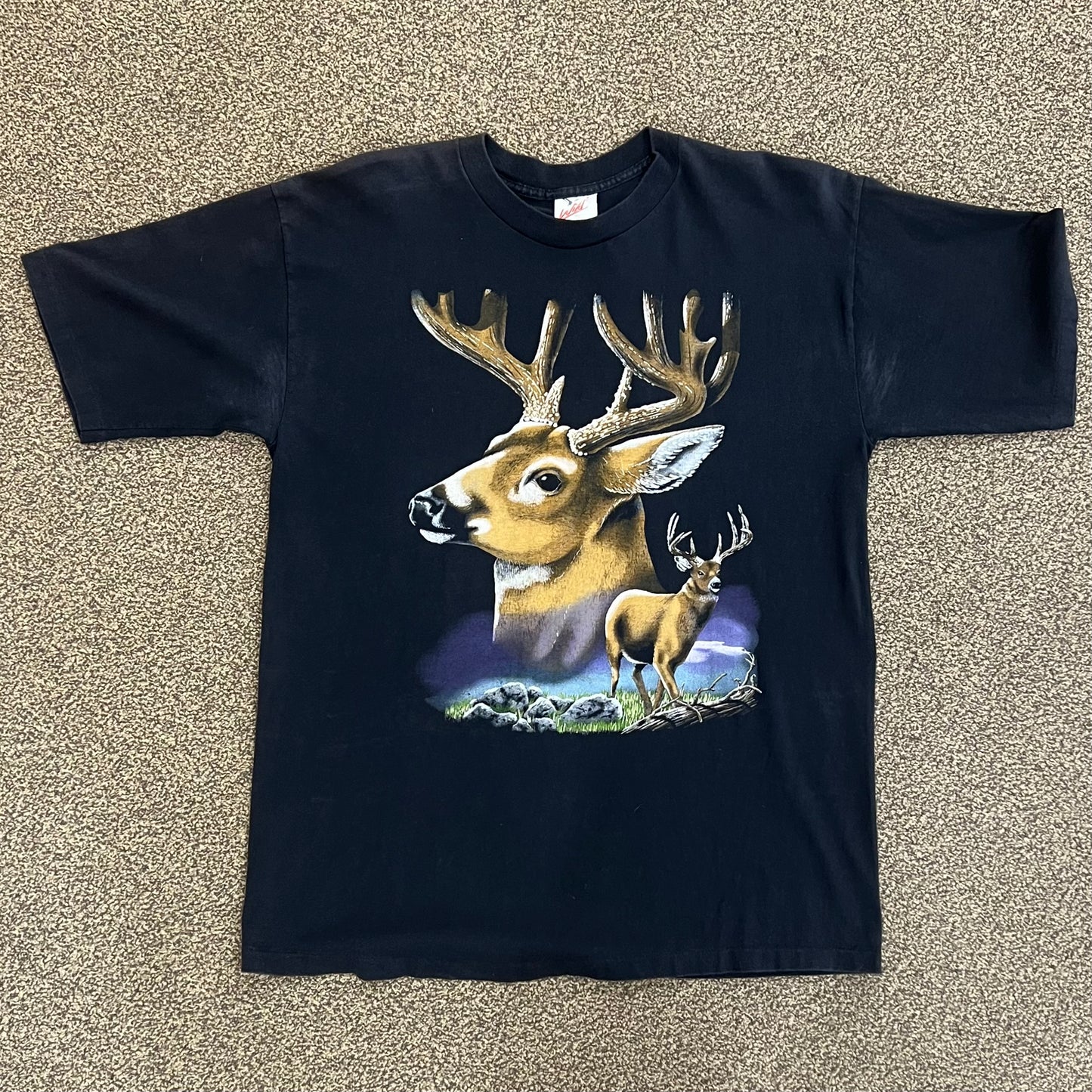 Vintage Wild Squared White Tail Deer Tee