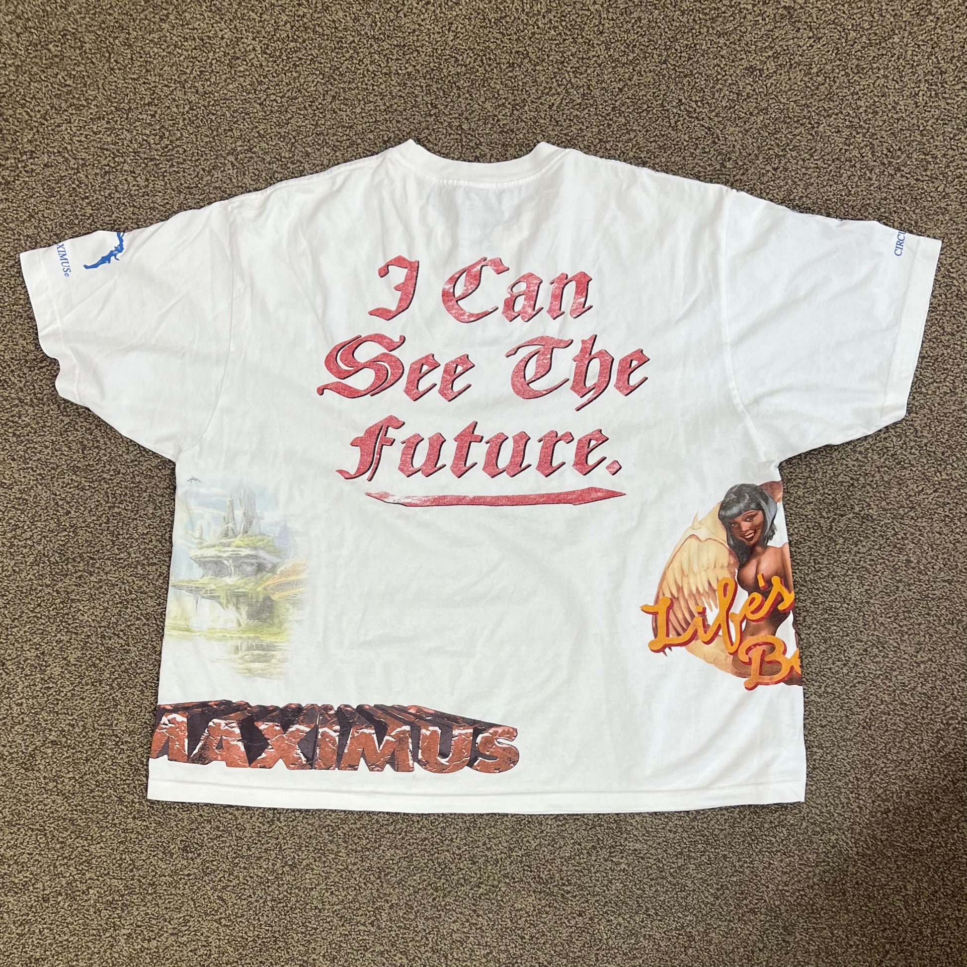Travis Scott Circus Maximus Tour I Can See The Future Tee - White - Medium - New