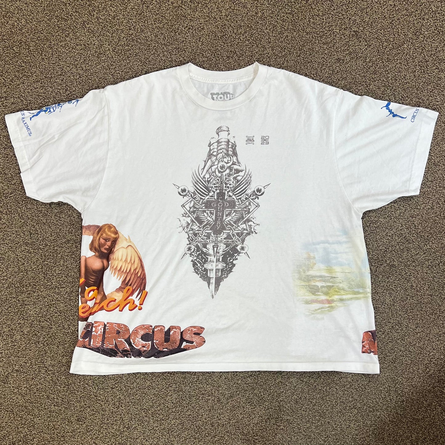 Travis Scott Circus Maximus Tour I Can See The Future Tee - White - Medium - New