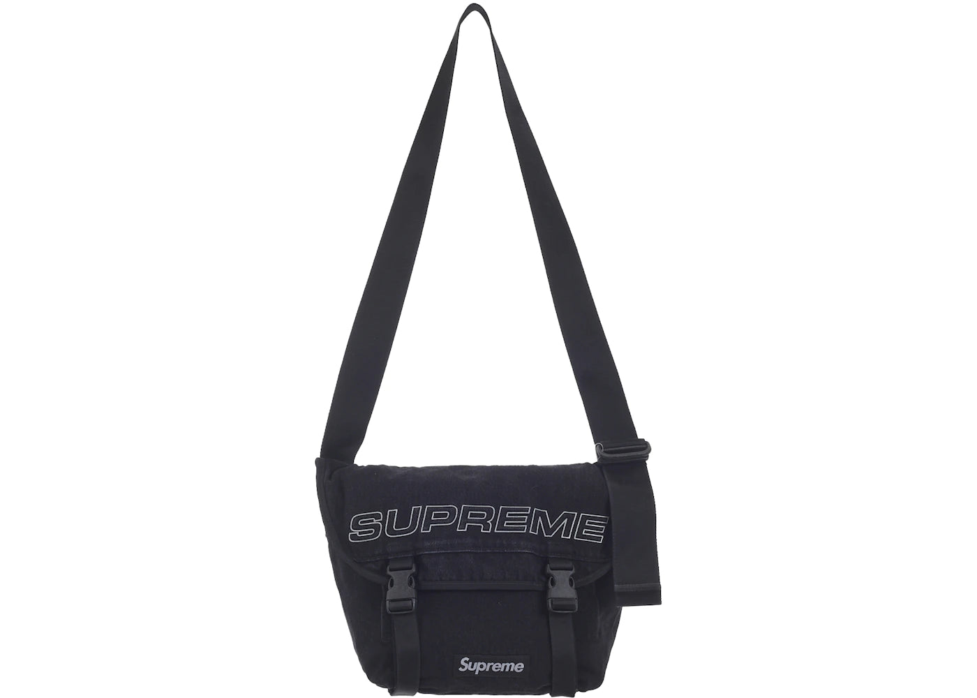 Supreme Denim Messenger Bag Black