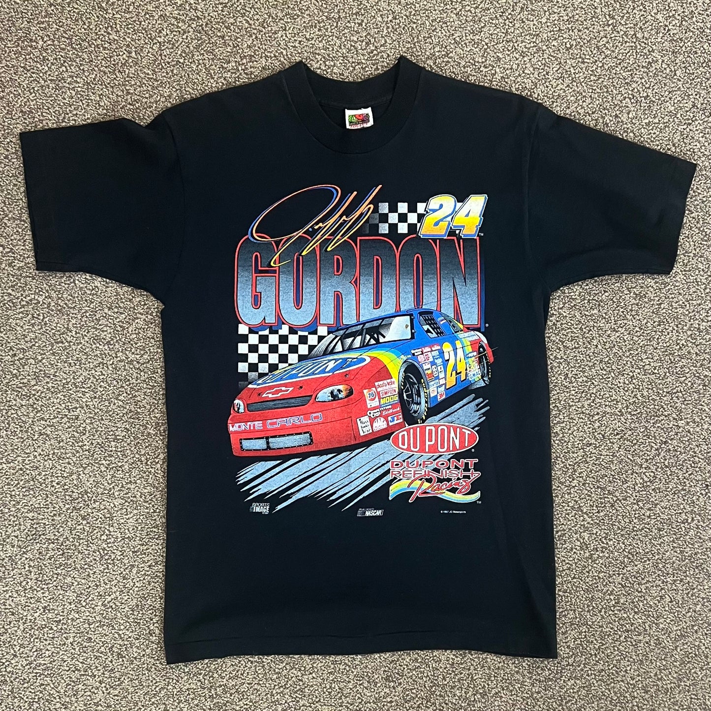 Vintage Nascar Jeff Gordon Dupont Refinish Racing Tee