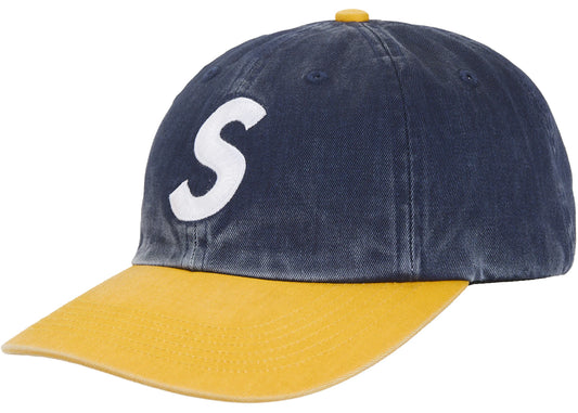 Supreme Pigment Coated 2-Tone S Logo 6-Panel Dark Denim