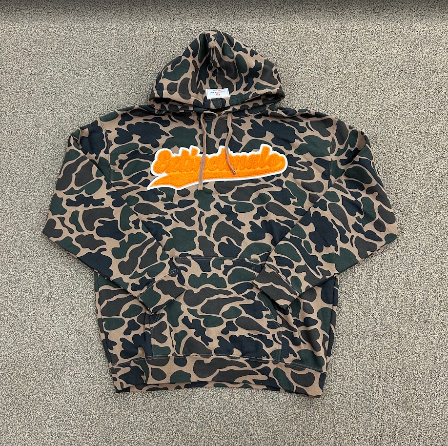 ExtinctMale Camo Stichwork Logo Pullover Hoodie