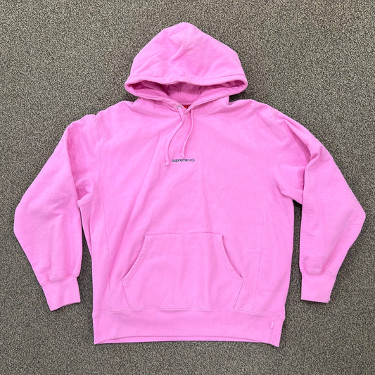 Supreme Number One Hooded Sweatshirt Pink