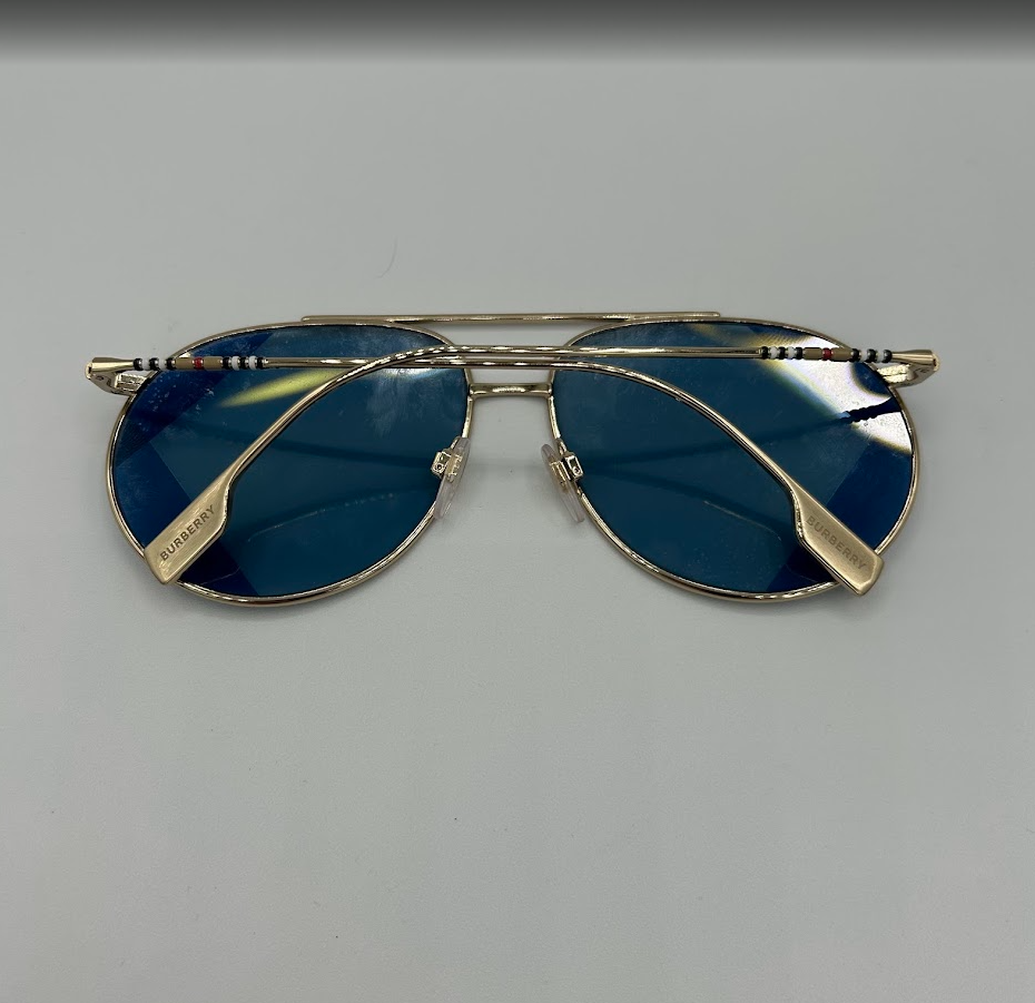 Burberry Alice Aviator Sunglasses Light Gold (0BE3138 110980)
