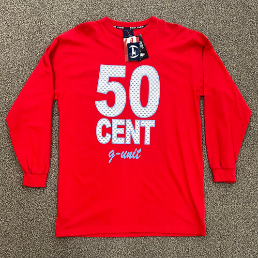 Vintage Phat Farm x 50 Cent x G-Unit LS Tee Red