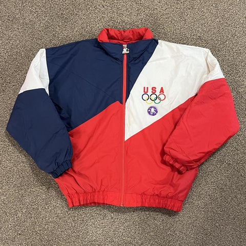 Vintage 1996 Olympics Team USA Full Zip Starter Jacket