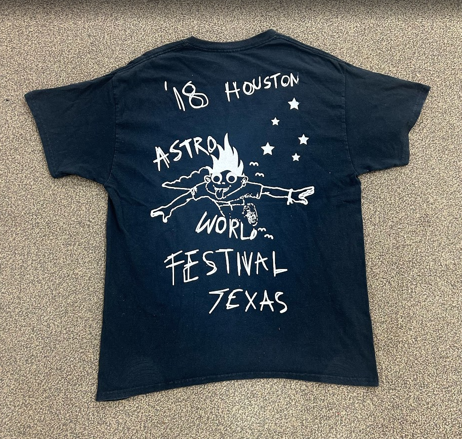 Travis Scott Look Mom I Can Fly Festival Tee Black
