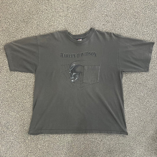 Vintage Harley Davidson Savannah GA Skull Tee