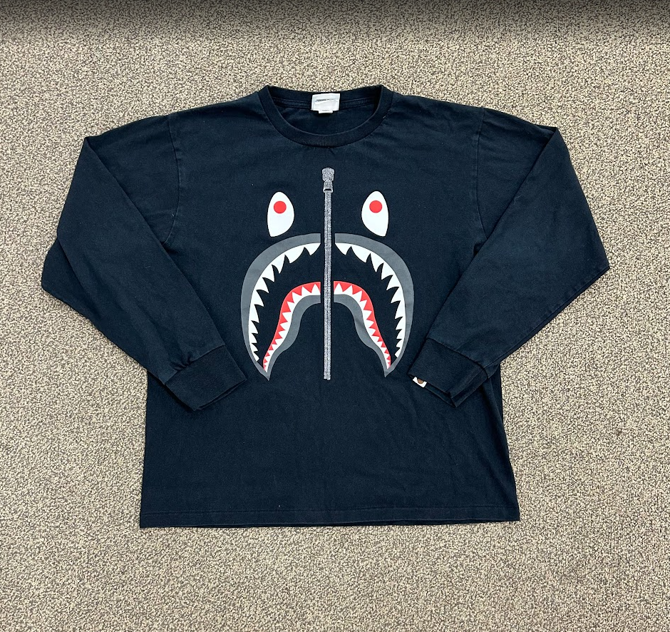 Bape Shark Long Sleeve Black
