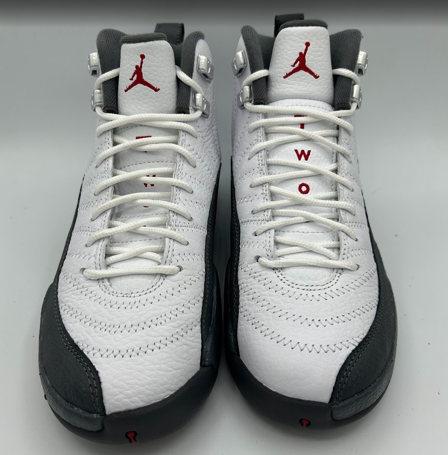 Jordan 12 Retro White Dark Grey (GS)