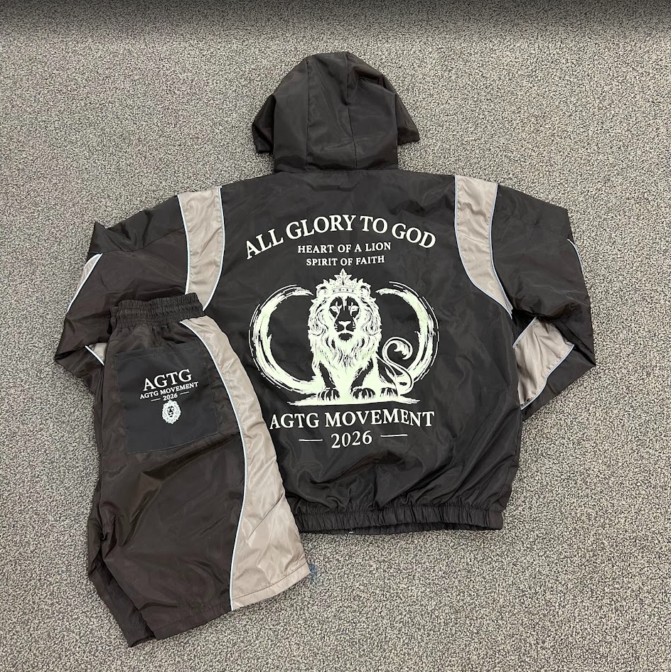 All Glory To God Tracksuit Sets MOCHA