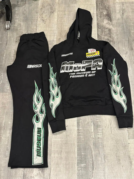 Adult Museum X NASCAR Sweatsuit Black