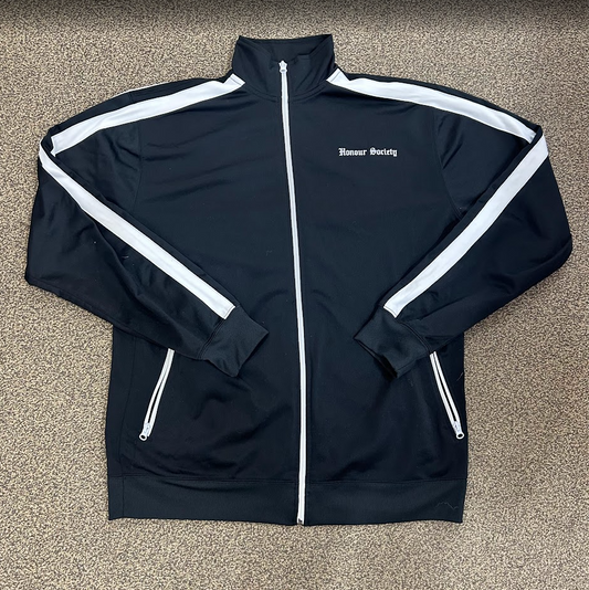 Honour Society Trak Suit Zipup Black/White