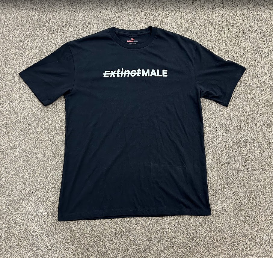 ExtinctMale 3M Chest Logo Black Shirt