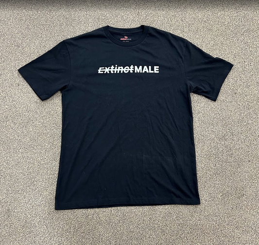 ExtinctMale 3M Chest Logo Black Shirt